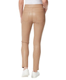 Gloria Vanderbilt Avery Faux-Leather Pull-On Leggings Bucksin Beige Brown 10