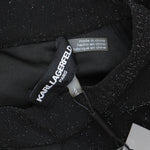Karl Lagerfel Womens Lurex Stretch Jumpsuit L2PD7440 Black L