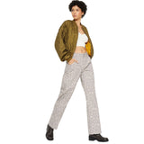 Wild Fable Womens Mid-Rise 90s Relaxed Straight Pants 91905655 Brown Leopard L