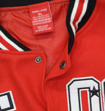 Ring of Fire Front Varsity Jacket California State West Coast Red / Black XL