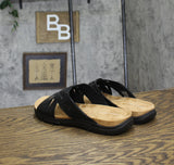 Easy Spirit Womens Meadow Criss Cross Sandals SEMEADOW Black 9.5M