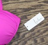 Leilani Womens One Piece with Removable Straps Pink 10