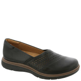 Clarks Artisan Womens Certina Edge Slip On Leather Loafers Black 9N