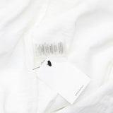 Calvin Klein Womens Long Sleeve Padded Shoulder Blouse M1LA8636 Soft White M