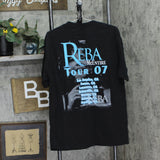 Alstyle Mens Vintage Reba McEntire Concert Band T-Shirt Tee Black L