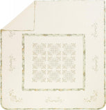 Mary Janes Farm Vintage Treasure Cotton Embroidered Bedspread Ivory King
