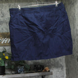 Karen Scott Twill Skort with Pockets 100135140WN Intrepid Blue 20W