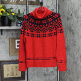 Tommy Hilfiger Women's Fair Isle Turtleneck Sweater J2XS0785