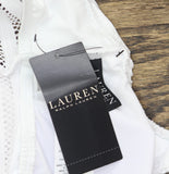 Lauren Ralph Lauren Square Neck Over-the-Shoulder One-Piece Swimsuit White 8