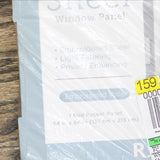 Regal Home Embroidered Voile Sheer Rod Pocket Single Curtain Panel White 54 x 84