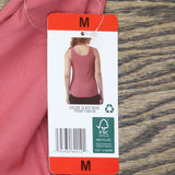 32 Degrees Womens Mini Ribbed Tank Top with Built in Bra 1760130