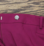 Calvin Klein Mid-Rise Straight-Leg Pants X4NPL553 Mulberry Purple 14W