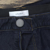 CJ Banks Womens Plus Size Tapered Shaped Fit Mid Rise Jeans Dark Blue 24W