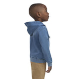 Levi's Knit Full Zip Trucker Hoodie 617830F Sea Salt Blue 24M