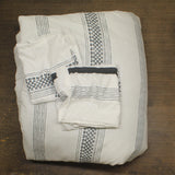 Madison Park Carolina Stripe 3-Piece Comforter Set White / Black King / Cal King