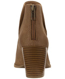 Sun + Stone Womens Pull On Elizaa Booties 10010962100 Cognac Brown 12M