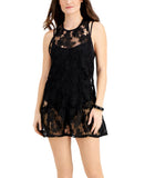 Miken Juniors Crochet Cover Up Dress HO1474027-VAN Black M