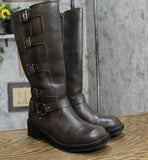 Wild Fable Womens Rebel Tall Moto Buckle Boots 90366583 Brown 7M