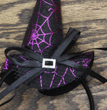Halloween Spider Web Witch Hat Headband 94634433 Purple Black