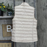 32 Degrees Womens Quilted Puffer Zip Up Vest 1672ba855ed625 Light Brown S