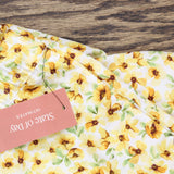 State Of Day Womens Printed Poplin Pajama Pants 100180264MS Cornsilk Yellow 2XL