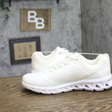 All In Motion Womens Britney Sneakers Lace Low Top 94568131 White Multi 8.5M