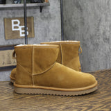 Koolaburra By Ugg Mini II Faux Fur Lined Ankle Boots 1114851 Chestnut Brown 8M