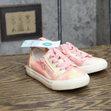Cat & Jack Toddler Girls Luka Tie-Dye Double Zipper Sneakers 87834400 Pink 8T