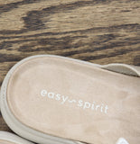 Easy Spirit Amari Sporty Flat Slide Sandals SEAMARI2-H Beige Gold Lurex 7M