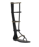 INC International Concepts Womens Harini High-Rise Sandals 10021306500 Black 10M