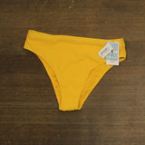 Roxy Haleiwa Banded High-Waist Bikini Bottom 434001980 Yellow L