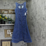 1. STATE Womens Scoop-Neck Sleeveless Denim Dress DS93397692AI Blue Quart XS