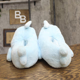 Cat & Jack Kids Boys Whale Character Slippers 92541968 Blue XL (6-7)