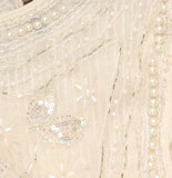 Aqua Womens Pearl Embellished Beaded Tank Top IBO26963 Ivory Off White XXS
