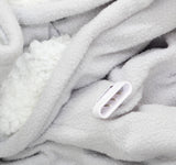 Serta Plush Electric Heated Blanket ST54-0127 84667711 Light Grey Queen