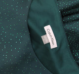 Calvin Klein Sleeveless Boat-Neck Embellished Scuba Sheath Dress Emerald Green 2
