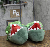 Cat & Jack Kids Boys Dino Character Slippers 92541994 Green XL(6-7)