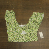 Bar III Printed Sweetheart Crop Top with Keyhole Cutout 100150389 Green Multi 10