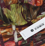 Aqua Pleated Floral Woven Maxi Dress IDM12073 Cherry Lacquer Purple Multi XS