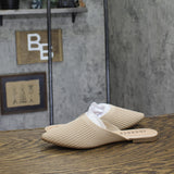 Journee Collection Womens Knit Slip-On Aniee Mules ANIEE Beige Brown 7M