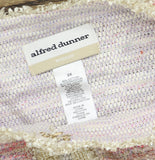 Alfred Dunner Boucle Shimmer Knit Tweed 3/4 Sleeve Jacket Magnolia Pink Multi 2X