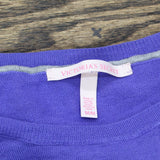 Victoria's Secret Womens Lightweight Long Sleeve Sweater Blur Purple M