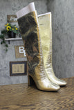 A New Day Womens Diva Stovepipe Tall Boots 90974902 Gold Yellow 7M