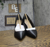 On 34th Womens Jeules Pointed-Toe Slip On Heels 10018690100 Black Leather 10M