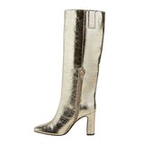 A New Day Womens Diva Stovepipe Tall Boots 90974902 Gold Yellow 6M