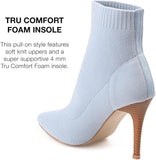 Journee Collection Milyna Tru Comfort Foam Pull On Stiletto Booties Blue 9M