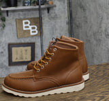 Goodfellow & Co Mens Niles Mock Toe Boots 90971861 Cognac Brown 7