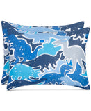 Charter Club Kids Dino Camo 3-Piece Cotton Comforter Set Blue Multi Full / Queen