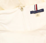 Tommy Hilfiger Womens Scuba Crepe Mono Belted Jumpsuit Ivory Off White 16