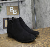 American Rag Womens Cadee Almond Toe Ankle Fashion Boots Black Microsuede 10M